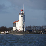 Back to Amsterdam, passing the lighthouse “Paard van Marken”