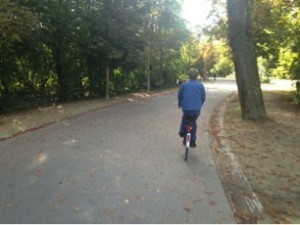 Floris Cycling in Amsterdam's Vondelpark