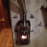Our wood stove for renewable heating energy