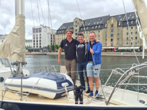 Per and Allan visit us on the boat in Copenhagen