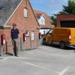 Electric charging stations at Samsø post office