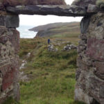 Ruin window view on Islay