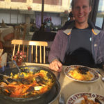 Delicious seafood paella in Combarro