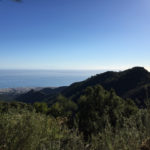 View from the mountains on Marbella (and "Hercules' Pillars" on the horizon)