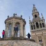 On the roof of the Cathedral in Seville