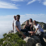 With Sylvain, Annemiek and Truus at the viewpoint