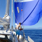 Light weather sailing to Corsica
