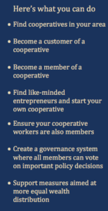 What you can do - Cooperatives