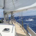 Sailing downwind to Isola di Vulcano