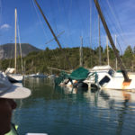 Shipwrecks as moorings in Tranquil Bay