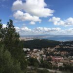 View from the mountains on Palma