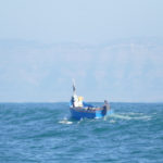 Fishing boat near the Moroccan coast
