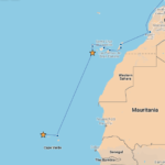 Our route from El Hierro to Mindelo