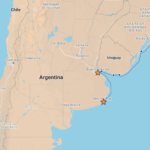 Our route from Buenos Aires to Mar del Plata