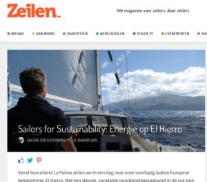 27 Sailors for Sustainability at Zeilen about El Hierro 20190109