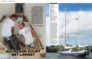 Article 2 Sailors for Sustainability in Zeilen 201502 about Preparations