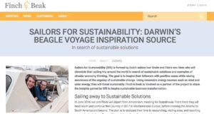 Newsletter 1 Sailors for Sustainability at Finch and Beak about Our Mission