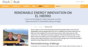 Newsletter 6 Sailors for Sustainability at Finch and Beak about El Hierro