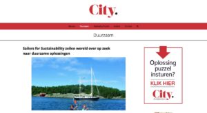 Sailors for Sustainability at Citynieuws 201807
