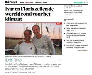 Sailors for Sustainability in Het Parool 201706