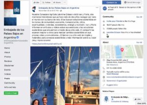 Sailors for Sustainability at Netherlands Embassy Argentina Facebook