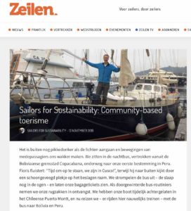 Sailors for Sustainability in Zeilen about Community-based tourism