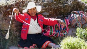 Making clothes while the children are in school