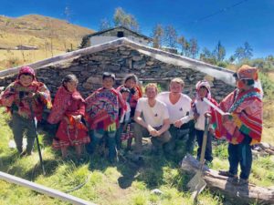 With the schoolchildren at the greenhouse