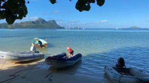 Taravai dinghy parking
