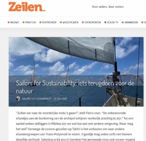 47 Sailors for Sustainability at Zeilen about cleanup 20200722