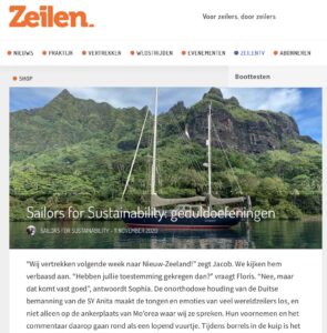 Sailors for Sustainability in Zeilen about patience