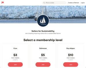 Sailors for Sustainability at Patreon