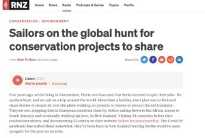 Sailors for Sustainability on RNZ