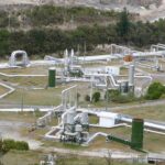 The extended steam field from the Wairakei geothermal power plant