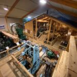 The kauri museum features a complete steam-powered sawmill