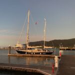At the pontoon in Cairns' marina