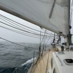 Thick fog makes sailing challenging