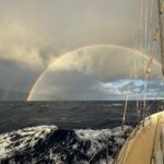 A stunning rainbow welcomes us to St Helena